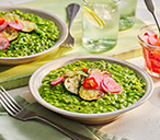 Green Veg And Coconut Risotto With A Pickled Chilli Radish | Spring Recipes | Tesco Real Food