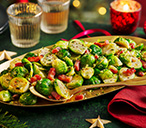 Air-fryer Crispy Sprouts With Lardons Recipe | Tesco Real Food