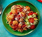 Turkey meatballs and tomato spaghetti | Tesco Real Food