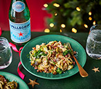 Caramelised sprout and chestnut carbonara | Tesco Real Food
