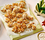 Popcorn-crusted chicken nuggets with sweet potato wedges | Tesco Real Food