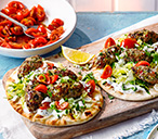 Turkey kofta with flatbreads | Tesco Real Food