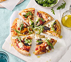 Chargrilled Veg And Goat's Cheese Pizzas Recipe | Pizza Recipes | Tesco Real Food