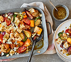 Pesto Vegetable Traybake | Vegetarian Recipes | Tesco Real Food