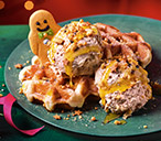 Waffles With No-Churn Gingerbread Latte Ice Cream Recipe | Ice Cream Recipes | Tesco Real Food