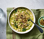 White Bean and Leek Soup with Garlic Breadcrumbs Recipe | Soup Recipes | Tesco Real Food