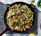 Wild Mushroom Israeli Couscous Recipe | Plant Based Recipes | Tesco Real Food