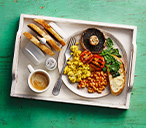 Tofu Scramble With Mushrooms And Tomatoes Recipe | Breakfast Recipes | Tesco Real Food