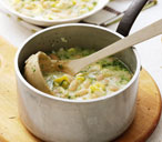 White bean and courgette soup | Tesco Real Food