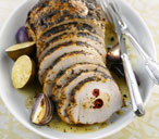 Roast turkey breasts stuffed with apricots and cranberries | Tesco Real Food