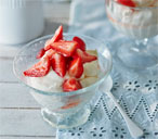 Boozy strawberries and cream | Tesco Real Food