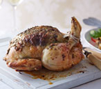 Roast chicken with pesto and veg | Tesco Real Food