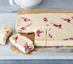 Chocolate and raspberry cheesecake bars | Tesco Real Food