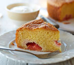 Gluten-free plum polenta cake | Tesco Real Food