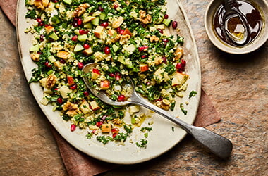 Apple and kale tabbouleh