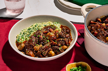 Fred’s beef bourguignon