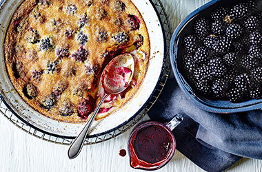 Blackberry clafoutis