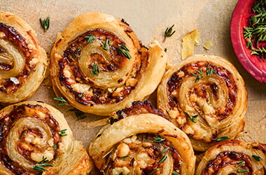 Cheese and pickle pinwheels