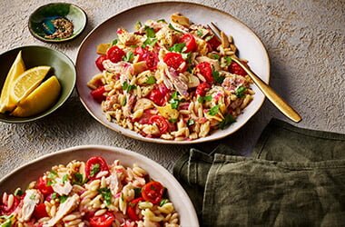 Chicken and artichoke orzotto