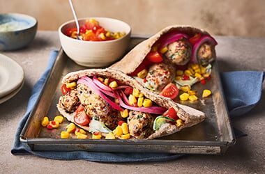 Chicken kofta kebabs