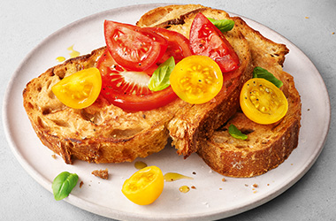 Tomato and basil bruschetta