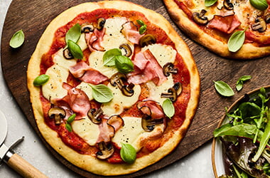 Greek yogurt-based pizza