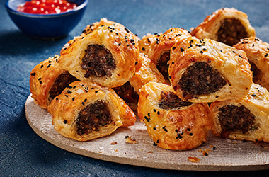 Haggis sausage rolls