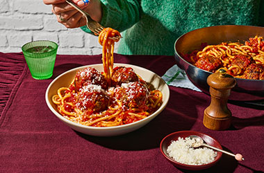 Martyn’s meatballs with fennel tomato sauce