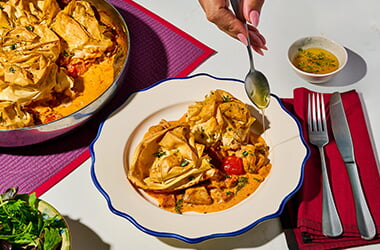 ‘Marry me’ chicken filo pie