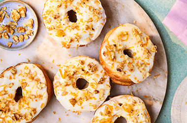 Mini carrot cake doughnuts