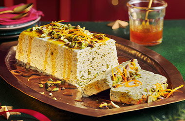 Pistachio ice cream terrine