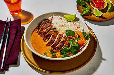 Red Thai brothy rice