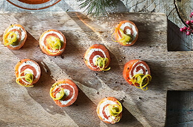 Salmon roll-ups