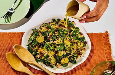 Shredded sprout salad