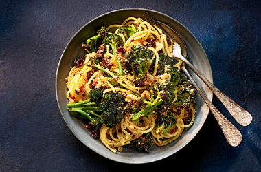 Sicilian-style veggie spaghetti