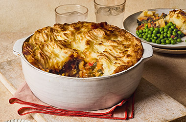 Spiced lentil shepherd-less pie