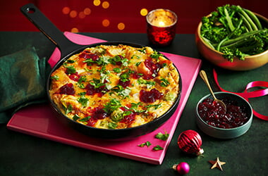 Festive Spanish-inspired omelette