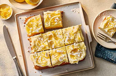 Lemon meringue sheet cake