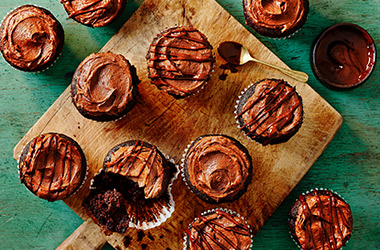 Spiced chocolate buttermilk cupcakes