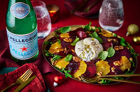 This sharing platter is a colourful, vibrant dish to add to any Christmas party table