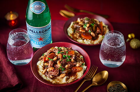 This warming brisket and cannellini bean one-pot is a brilliant main for a festive dinner party with friends