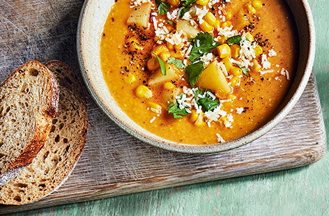 Chipotle and cheddar chowder