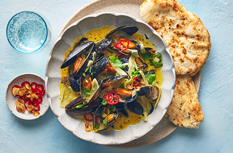 Enjoy a taste of the sea with flavour-packed mussels recipes, from paellas and stews to simply steamed.