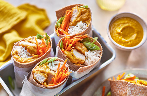 Whether fish, meat or veg fillings, our wrap recipes are great for easy lunches and speedy dinners.