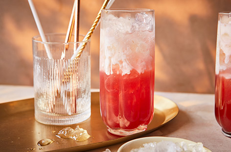 Some of these viral drinks can be super-sweet, but our take on dirty soda features a tangy raspberry syrup that’s incredibly easy to make. You can also swap in grenadine or raspberry cordial if you prefer, but it’s well worth making your own for the best flavour and results.