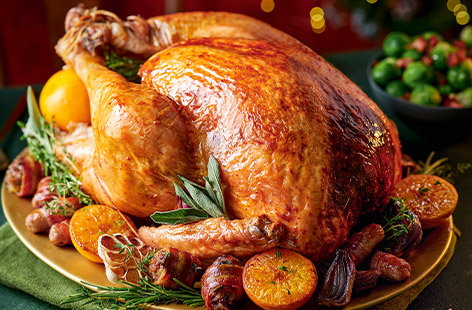 We've got your Christmas day dinner sorted with these three brilliant, tried-and-tested recipes – classic roast turkey, a special stuffing and homemade gravy – for a truly memorable festive feast.