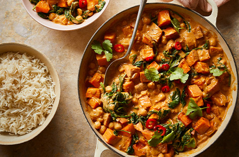 There's so much you can make with the humble potato, our healthy potato recipes are a great way to make your spuds standout at the dinner table.