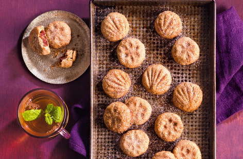 ‘Ma’amoul are a traditional shortbread usually made with flour or semolina and ghee or butter for a melt-in-the-mouth texture.’ says Dina Macki, a food writer, recipe developer and presenter. ‘They are stuffed with dates or nuts. Families across the Middle East will make hundreds of these for Eid or Easter.’