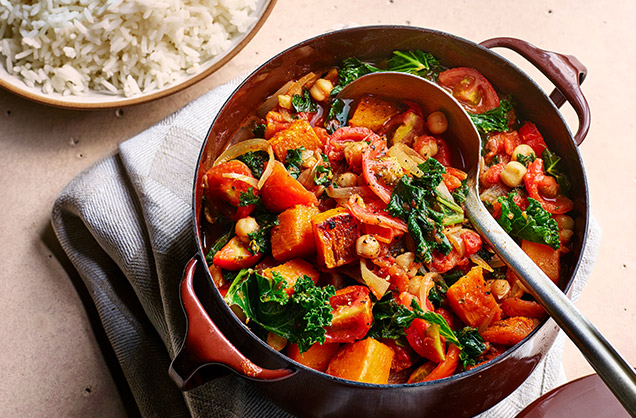 Thursday: Butternut squash and chickpea stew