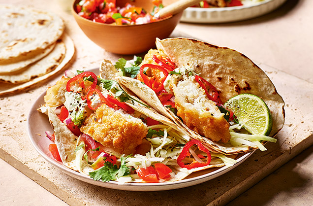 Monday: Cheat's fish tacos